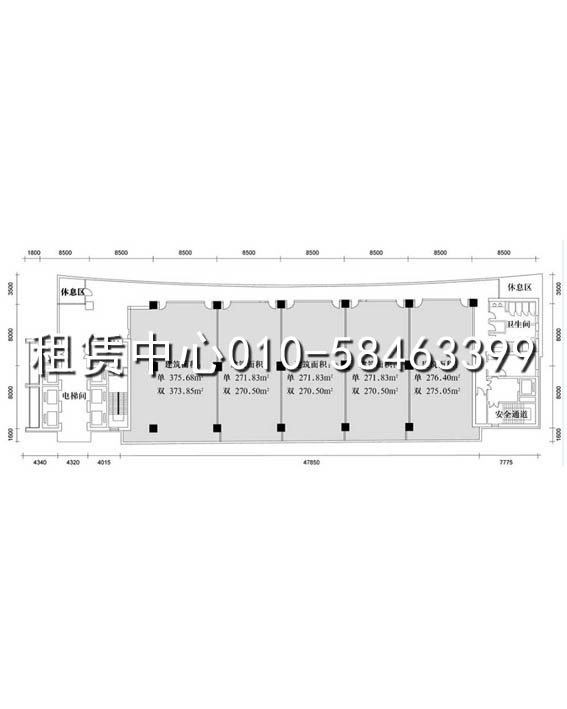 温特莱中心A座平面图